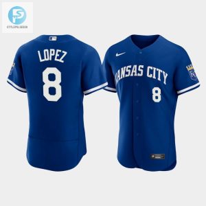 Nicky Lopez 8 Kansas City Royals Mens 202223 Alternate Jersey Royal Jersey stylepulseusa 1 1