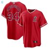 Noah Syndergaard Los Angeles Angels Alternate Replica Player Jersey Red Mlb stylepulseusa 1