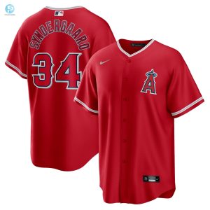 Noah Syndergaard Los Angeles Angels Alternate Replica Player Jersey Red Mlb stylepulseusa 1 1