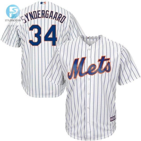 Noah Syndergaard New York Mets Official Cool Base Player Jersey White stylepulseusa 1