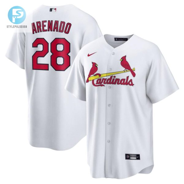 Nolan Arenado 28 St. Louis Cardinals Home Men Jersey White stylepulseusa 1