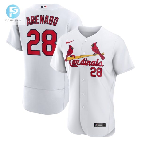 Nolan Arenado 28 St. Louis Cardinals Home Player Elite Jersey White stylepulseusa 1