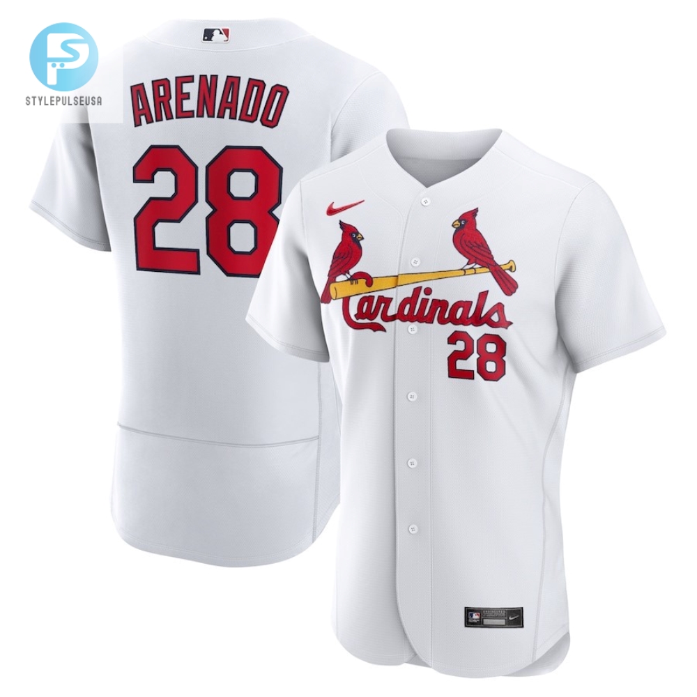 Nolan Arenado 28 St. Louis Cardinals Home Player Elite Jersey  White 