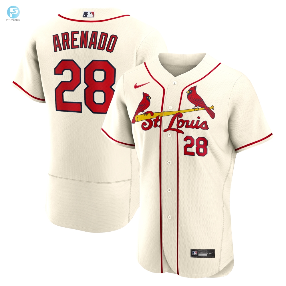 Nolan Arenado St Louis Cardinals Alternate Authentic Player Jersey Cream Mlb 