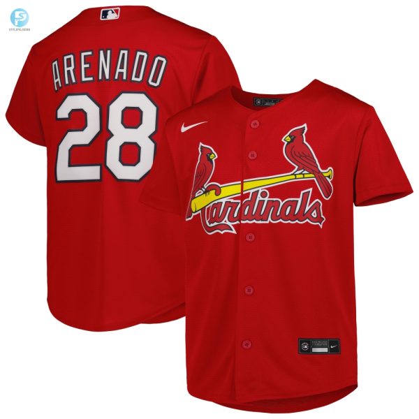 Nolan Arenado St Louis Cardinals Alternate Replica Player Jersey Red Mlb stylepulseusa 1