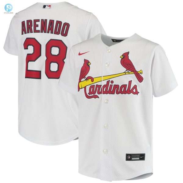 Nolan Arenado St Louis Cardinals Home Replica Player Jersey White Mlb stylepulseusa 1