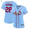 Nolan Arenado St Louis Cardinals Womens Alternate Replica Player Jersey Light Blue Mlb stylepulseusa 1