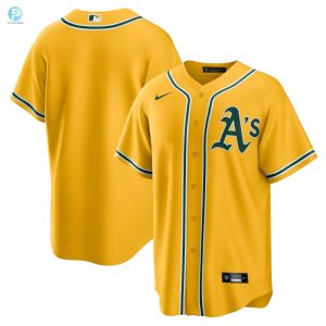 Oakland Athletics Alternate Replica Team Jersey Gold Mlb stylepulseusa 1 1