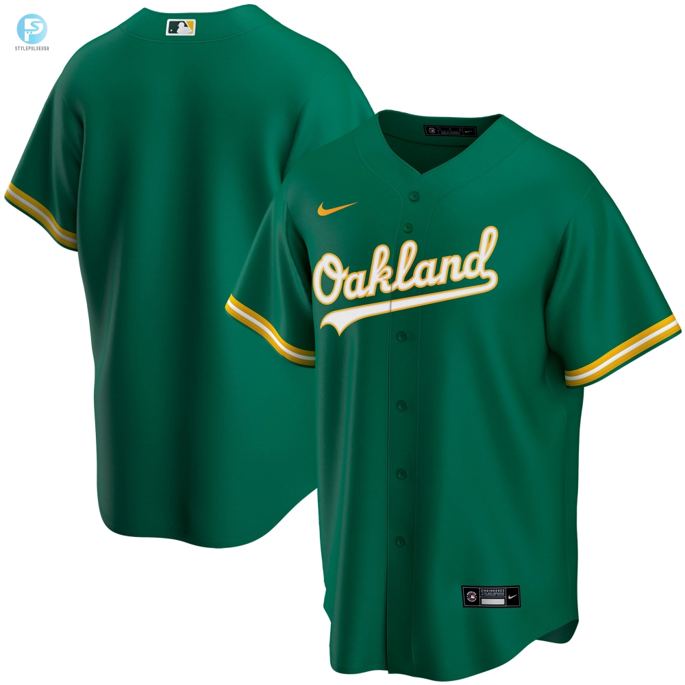 Oakland Athletics Alternate Replica Team Jersey  Kelly Green Mlb 