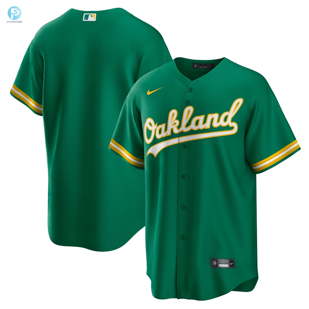 Oakland Athletics Alternate Replica Team Jersey Green Mlb 