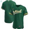 Oakland Athletics Authentic Team Jersey Kelly Green Mlb stylepulseusa 1