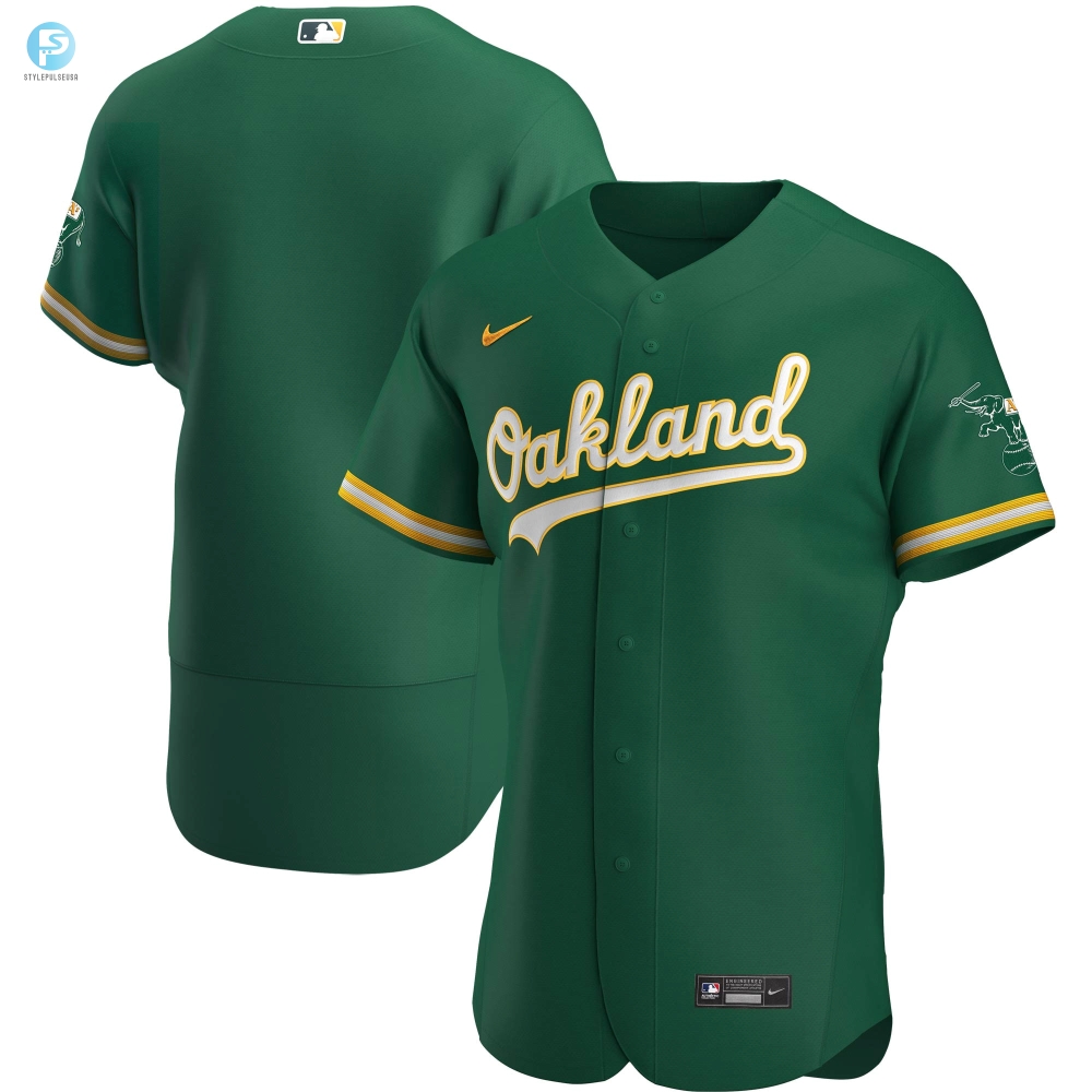 Oakland Athletics Authentic Team Jersey Kelly Green Mlb 