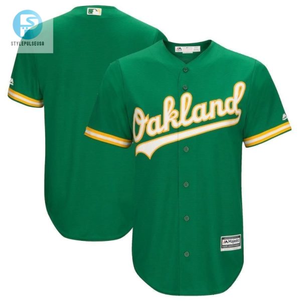 Oakland Athletics Cool Base Team Jersey Kelly Green stylepulseusa 1