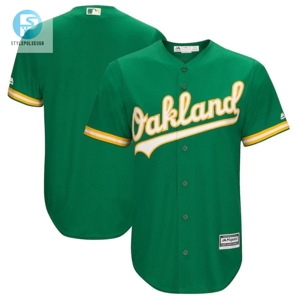 Oakland Athletics Cool Base Team Jersey  Kelly Green 