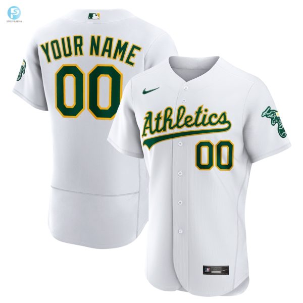 Oakland Athletics Home Authentic Custom Jersey White Custom Jerseys Mlb stylepulseusa 1 1