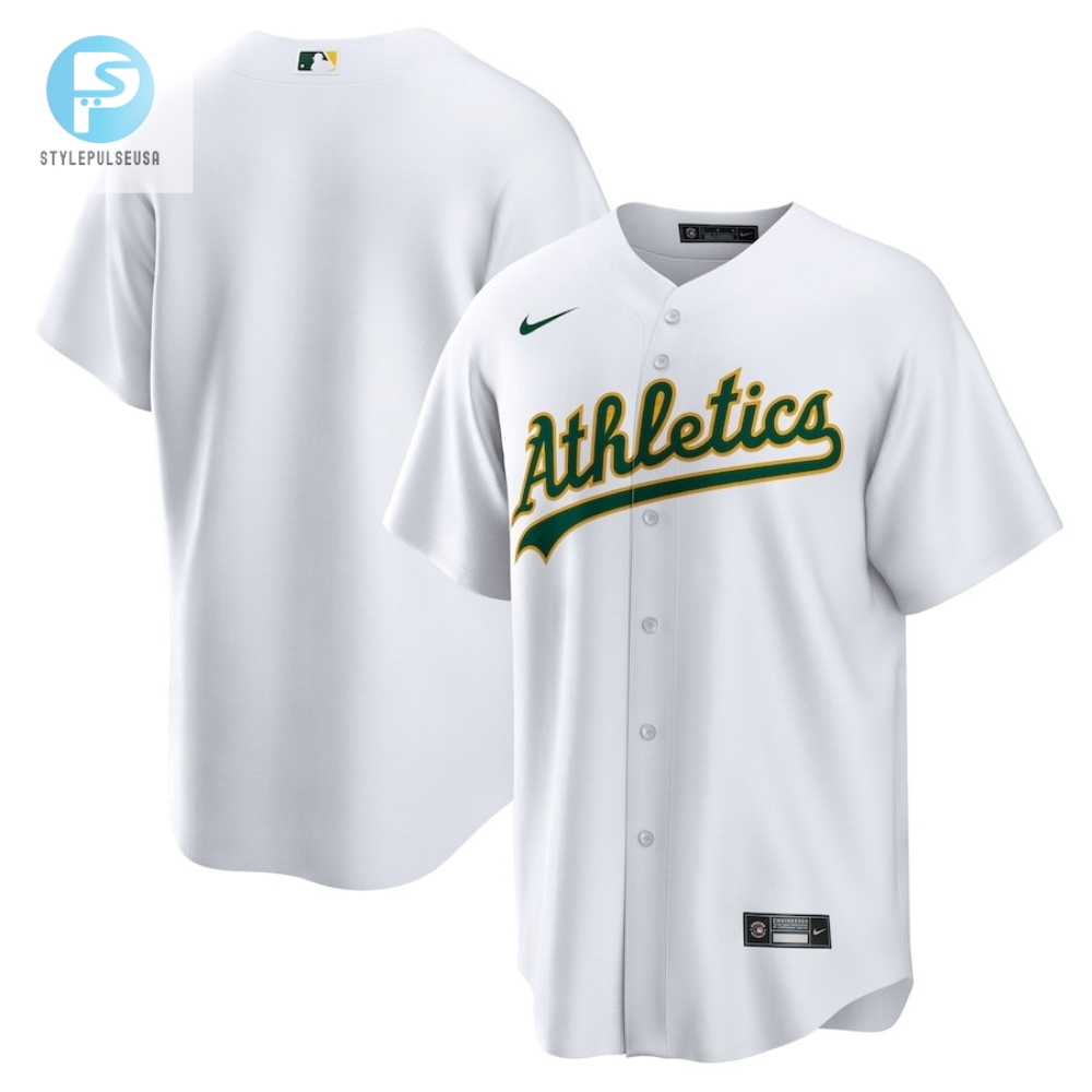 Oakland Athletics Home Blank Men Jersey  White 