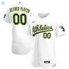 Oakland Athletics Home Pickaplayer Retired Roster Authentic Jersey White Custom Jerseys Mlb stylepulseusa 1