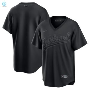 Oakland Athletics Pitch Black Fashion Replica Jersey Black Mlb stylepulseusa 1 1