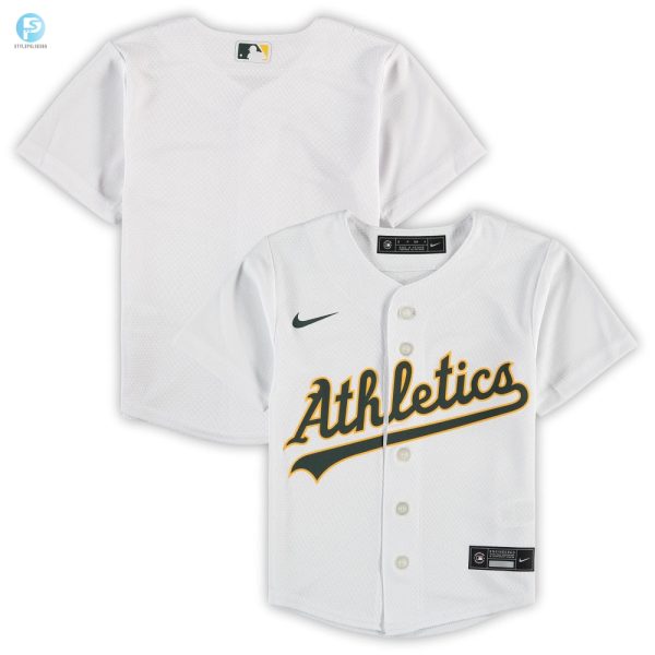 Oakland Athletics Preschool Home Replica Team Jersey White Mlb stylepulseusa 1