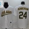 Oakland Athletics Rickey Henderson 24 2020 Mlb White Jersey stylepulseusa 1