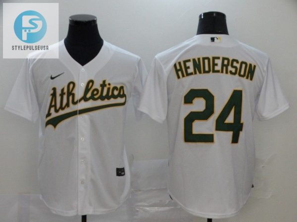 Oakland Athletics Rickey Henderson 24 2020 Mlb White Jersey stylepulseusa 1