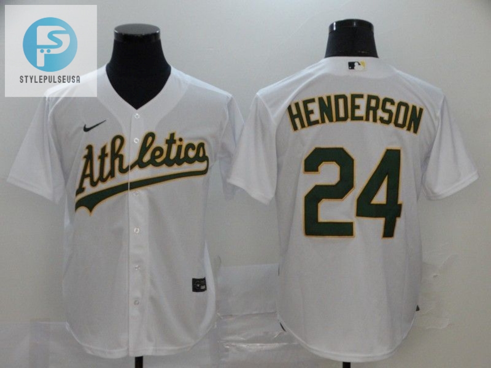 Oakland Athletics Rickey Henderson 24 2020 Mlb White Jersey 