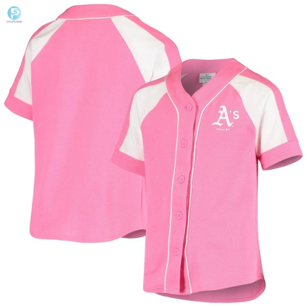 Oakland Athletics Team Spirit Fashion Jersey Pink Mlb stylepulseusa 1