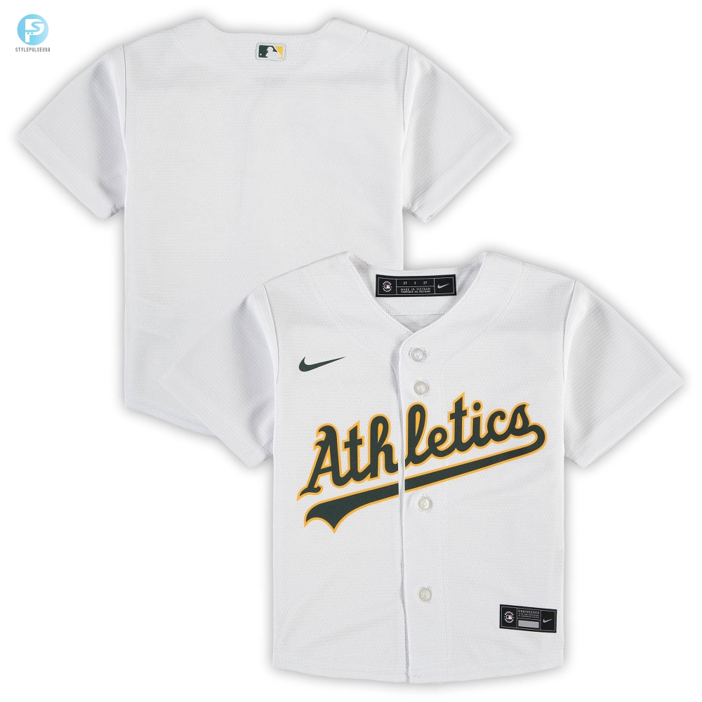 Oakland Athletics Toddler Replica Team Jersey White Mlb stylepulseusa 1