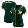 Oakland Athletics Womens Alternate Replica Team Jersey Green Mlb stylepulseusa 1