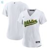 Oakland Athletics Womens Home Replica Team Jersey White Mlb stylepulseusa 1