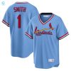 Ozzie Smith St Louis Cardinals Road Cooperstown Collection Player Jersey Light Blue Mlb stylepulseusa 1