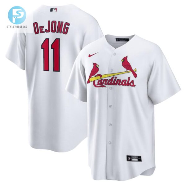 Paul Dejong 11 St. Louis Cardinals Home Men Jersey White stylepulseusa 1