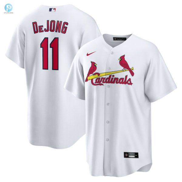 Paul Dejong St. Louis Cardinals Home Official Replica Player Jersey White Mlb stylepulseusa 1