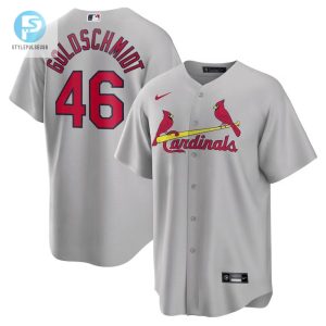 Paul Goldschmidt 46 St. Louis Cardinals Nike Road Men Jersey Gray stylepulseusa 1 1