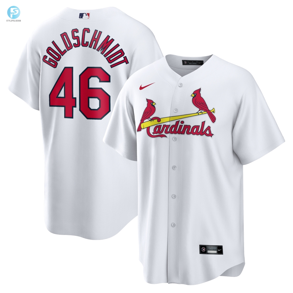 Paul Goldschmidt St Louis Cardinals Home Replica Player Name Jersey White Mlb 