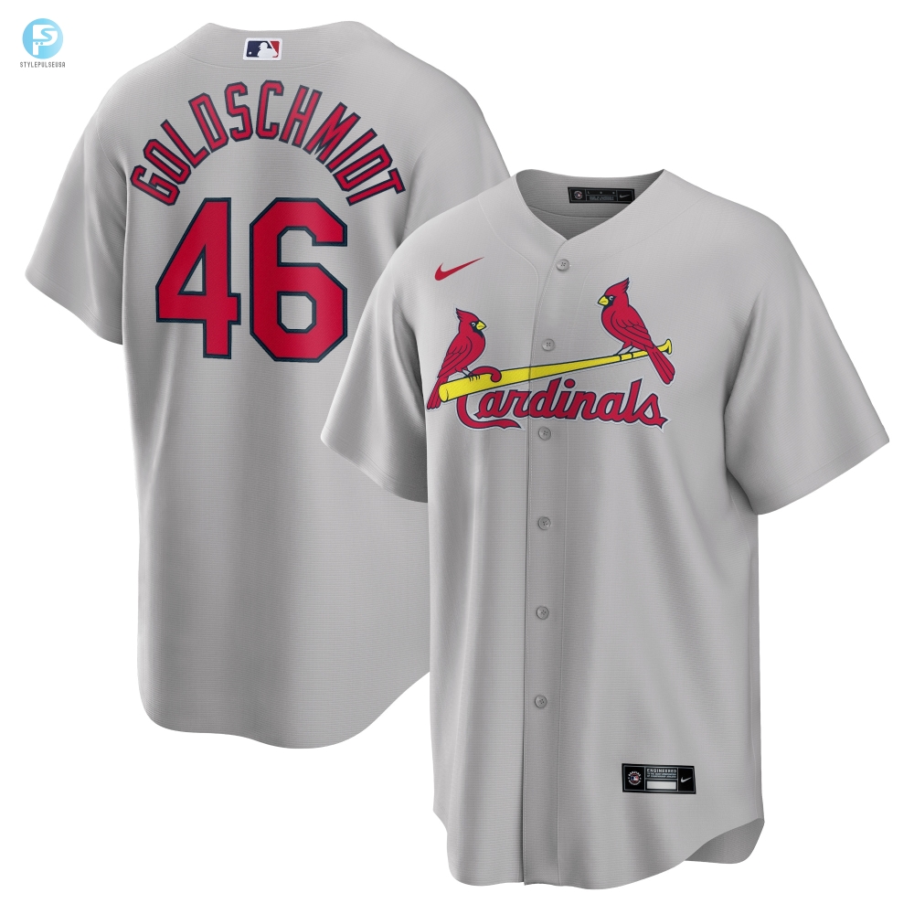 Paul Goldschmidt St Louis Cardinals Road Replica Player Name Jersey Gray Mlb 