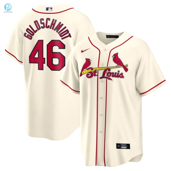 Paul Goldschmidt St. Louis Cardinals Alternate Replica Player Name Jersey Cream Mlb stylepulseusa 1