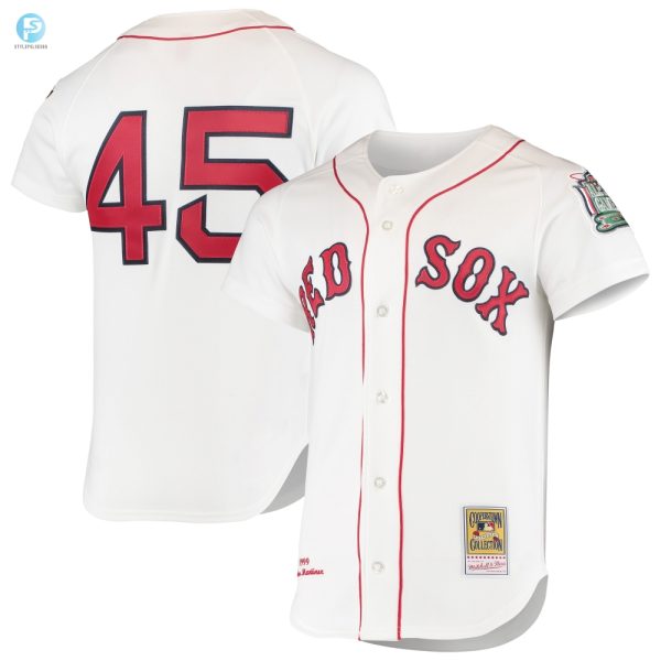 Pedro Martinez Boston Red Sox Mitchell Ness 1999 Cooperstown Collection Home Authentic Jersey White Mlb stylepulseusa 1