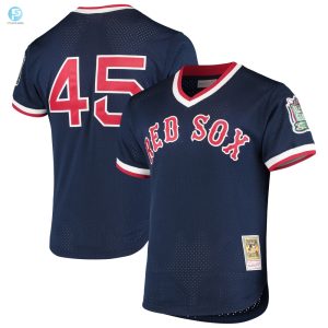 Pedro Martinez Boston Red Sox Mitchell Ness 1999 Cooperstown Collection Mesh Batting Practice Jersey Navy Mlb stylepulseusa 1 1