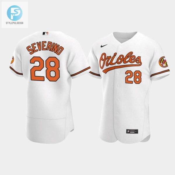 Pedro Severino 28 Baltimore Orioles White Home Jersey stylepulseusa 1