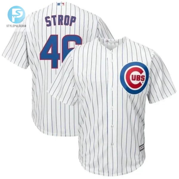 Pedro Strop Chicago Cubs Home Cool Base Player Jersey White stylepulseusa 1