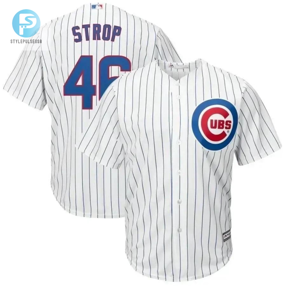 Pedro Strop Chicago Cubs Home Cool Base Player Jersey  White 