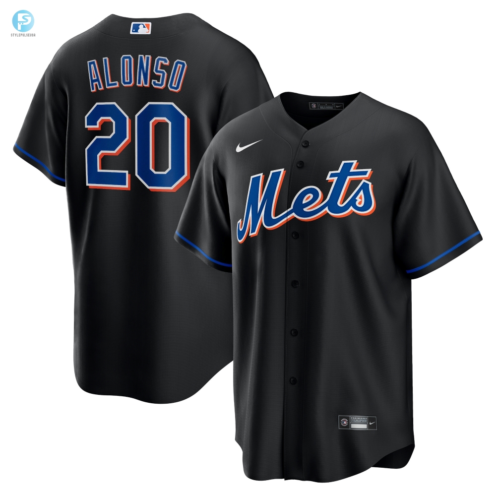 Pete Alonso New York Mets 2022 Alternate Replica Player Jersey  Black Mlb 