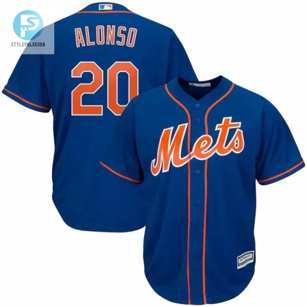 Pete Alonso New York Mets Alternate Official Cool Base Player Jersey Royal stylepulseusa 1 1