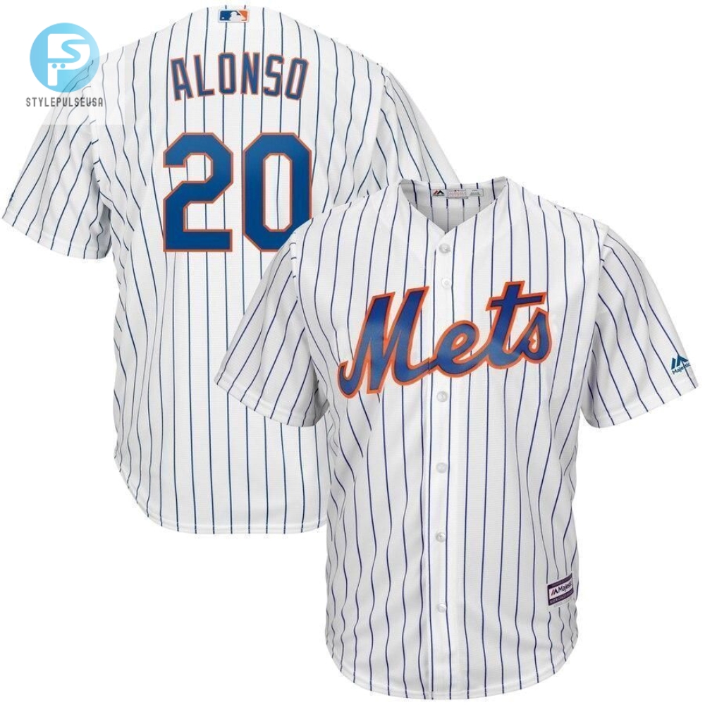 Pete Alonso New York Mets Home Official Cool Base Player Jersey  White 