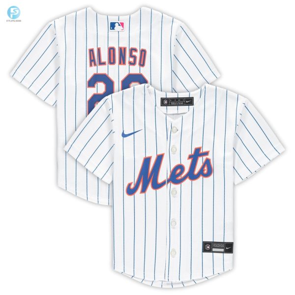 Pete Alonso New York Mets Preschool Home Replica Player Jersey White Mlb stylepulseusa 1 1