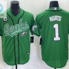 Philadelphia Eagles 1 Jalen Hurts Jersey Green stylepulseusa 1