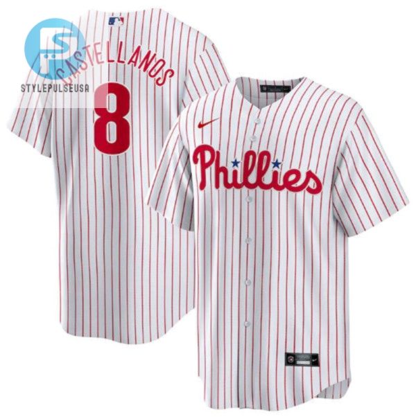 Philadelphia Phillies 8 Nick Castellanos White Cool Base Stitched Jersey stylepulseusa 1 1