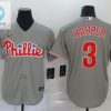 Philadelphia Phillies Bryce Harper 3 2020 Mlb Grey Jersey stylepulseusa 1