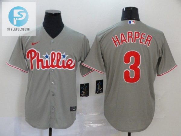 Philadelphia Phillies Bryce Harper 3 2020 Mlb Grey Jersey stylepulseusa 1